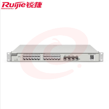 锐捷 RG-NBS3200-24GT4XS-P 二层网管交换机 24口千兆 支持POE+ 灰色