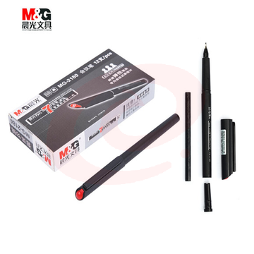 晨光(M&amp;G) MG2180 碳素中性笔 签字笔 0.5mm 12支/盒 黑色  DBJ202302181101352