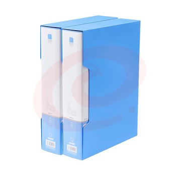 晨光(M&amp;G) ADM95099 80页新锐派塑套资料册 塑料文件册多页插页夹办公资料夹带外壳 蓝色