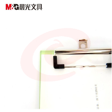 晨光 A5透明夹板竖式塑料加厚记事板板报告夹垫板票据写字板ADM94511