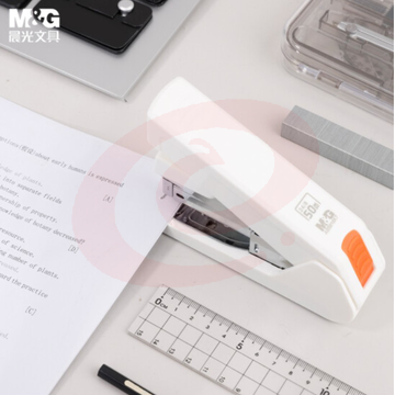 晨光(M&amp;amp;G) 文具12#厚层订书机 商务型省力订书器 便携耐用办公用品 白色单个装ABS916K7  TJHX02011854379899