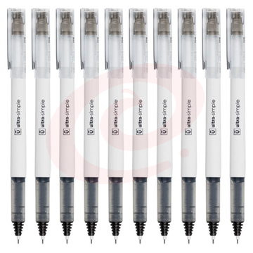 晨光 M＆G 拔帽优品直液式全针管签字笔 ARP57901 0.5mm (黑色) 10支/盒 (替芯 8003/8004)