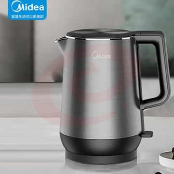 美的( Midea)MK-HJ1713 电水壶 1.7L自动断电 不锈钢双层防烫烧水壶