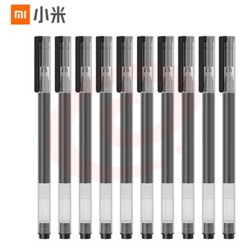 小米(MI) 巨能写中性笔 10支装 黑色 0.5mm 商务办公学生中性笔会议笔