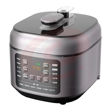 美的(Midea) 家用电压力煲智能自动控压高压锅多重安全保护一锅双胆不窜味4-8人使用压力锅 MY-C542(灰色)