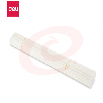 得力(deli)3847 财务装订机专用透明装订铆管Φ4.8mm*500mm 100支/盒装 SKU：YDKJ36096