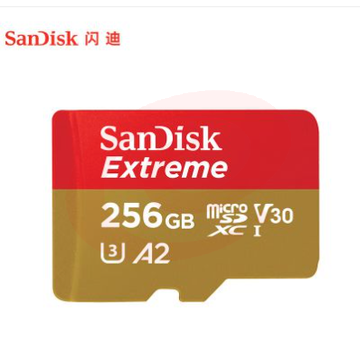 闪迪内存卡（SanDisk）内存卡 256GB TF（MicroSD）内存卡 U3 V30 4K A2 兼容运动相机和无人机存储卡 读速高达190MB/s SKU：YDKJ36304