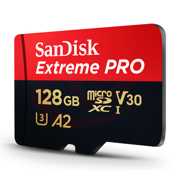 闪迪 SANDISK TF(MicroSD)存储卡 至尊超极速移动版 SDSQXCY-128G-ZN6MA 128GB  U3 C10 A2 V30 4K SKU：YDKJ36303