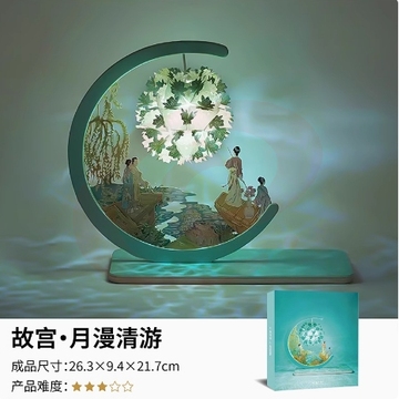  diy纸雕灯文创小夜灯 中式手工创意生日礼物摆件女生
