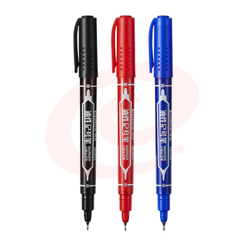 齐心 MK804 小双头勾线记号笔 0.5-1.5mm(红 黑 蓝颜色备注)