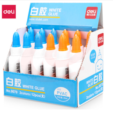 得力 9070 手工白胶(混)(瓶) GDSM 白乳胶40ml