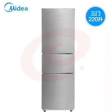 美的（Midea）BCD-220TM 星际银 220升低音三开门电冰箱 SKU：YDKJ37168