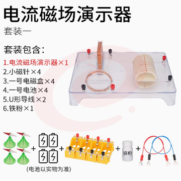 电流磁场演示器 方环形线圈可投影通电螺线管导线产生磁场物理教学