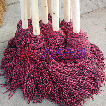 棉线拖把 传统老式花棉线墩布 清洁墩布 拖布 (10个/捆)