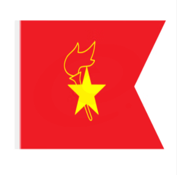 中国少先队旗 少年先锋队队旗 中队旗