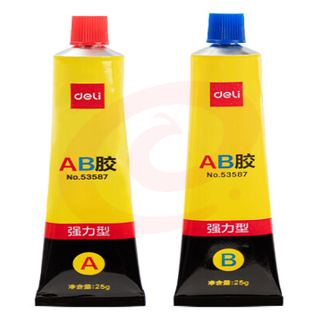 得力(deli)50gAB胶 强力胶 可粘玻璃陶瓷金属塑料 办公用品 53587