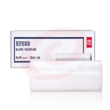 得力(deli)14915真空包装袋30CM*5M(本色)(一卷/盒)