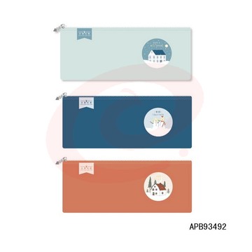晨光APB93492笔袋     B款笔袋      夜北欧笔袋      长方形笔袋    混色笔袋   单个装