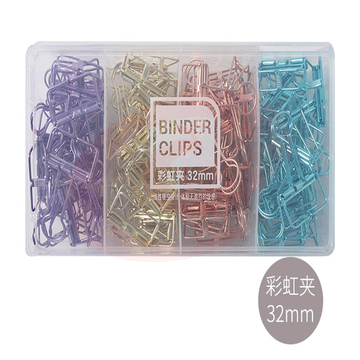 晨光彩虹夹32mm彩虹夹单盒装ABS916G1