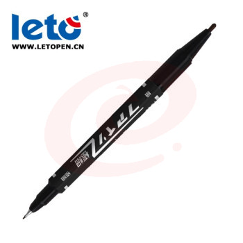 LETO乐途 Leto PM-120 小双头 记号笔勾线笔绘图笔漫画笔纸箱笔油性笔 黑色 单支价格