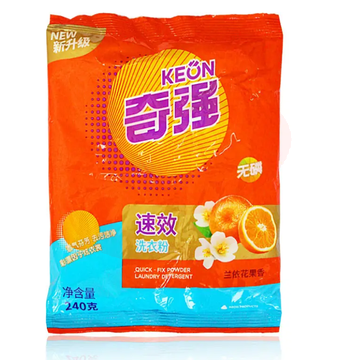 奇强洗衣粉 奇强240克速效洗衣粉 去污洁净