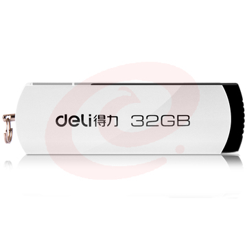 得力3753U盘32G(银色)