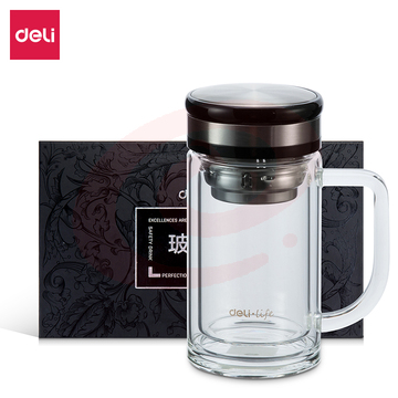得力8989玻璃杯(透明)(只)320ml