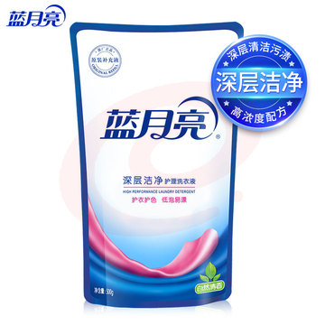 蓝月亮   深层洁净护理洗衣液袋装500g（自然清香）补充装
