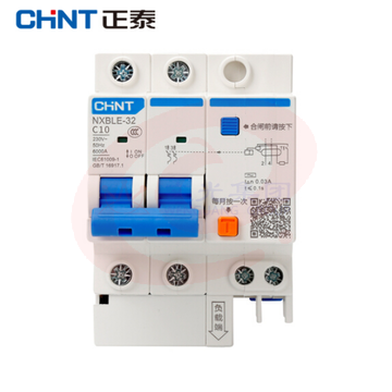 正泰（CHNT）NXBLE-32 2P D10 30mA 6kA 小型漏电保护断路器 漏保空气开关