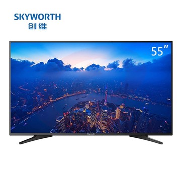 创维（Skyworth）E382W系列 商用电视 酒店监控工程 高清平板智能互联网电视（含挂架） 55E382W 55英寸全高清