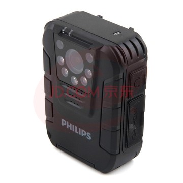 飞利浦（PHILIPS）VTR8100 执法取证 便携音视频 执法记录仪 1080P高清红外夜视摄像机 拍照 一体机64G