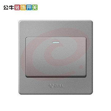 公牛(BULL) 开关插座 G07系列 一位双控开关86型暗装面板开关G07K112C 星空灰 暗装