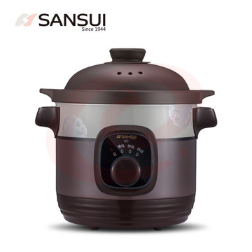 山水（SANSUI）电炖锅 机械款 XJD3002机械款SDZ-B1 褐色