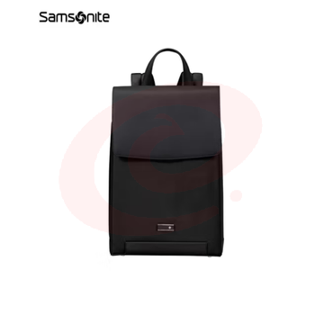 新秀丽(Samsonite)电脑包双肩包15.6英寸背包女书包商务通勤旅行包休闲时尚KM4黑色