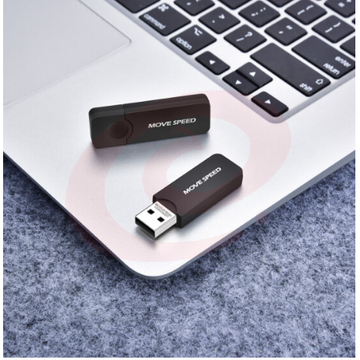 移速(MOVE SPEED)32GB U盘 USB2.0 黑武士系列 黑色 便携轻巧 迷你车载电脑两用优盘