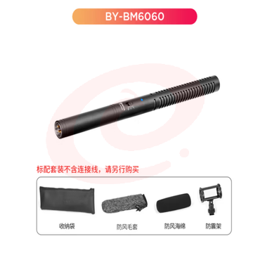 BOYA博雅 麦克风 BY-BM6060专业采访超心型手持麦克风 相机摄像机外接收录音话筒指向性直播麦克风 短款
