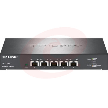 普联TP-LINK TL-ST1005 企业办公网络分流器 以太网交换机 5口万兆 (