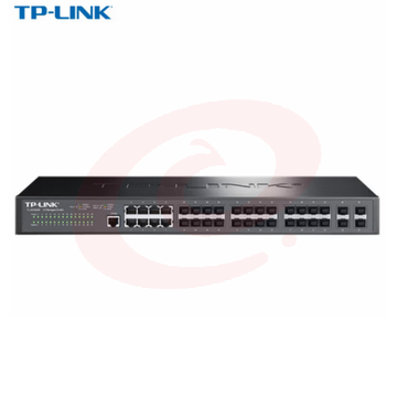 普联(TP-LINK)TL-SG5828F 全千兆光纤交换机三层网管型28全光口8复用电口企业级汇聚核心接入层网络分线器 (
