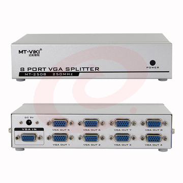 迈拓维矩MT-2508 vga分配器一分八分频器一进八出高清vga分屏器1分8