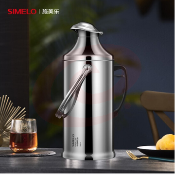 SIMELO(施美乐)印象京都玻璃内胆保温壶3.2L 家用热水瓶 暖壶保温瓶 学生宿舍水壶(鸭嘴版)