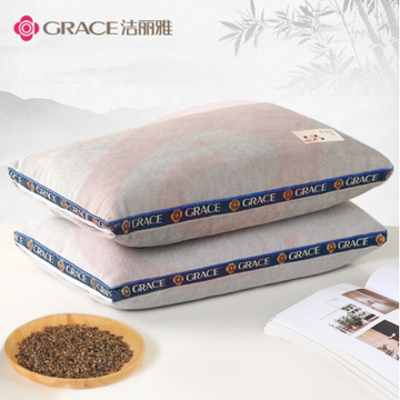 洁丽雅(Grace)荞麦枕头35*55cm 高度6-8cm 单只装