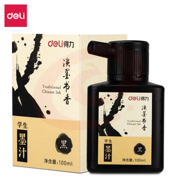 得力74291墨汁黑色24瓶/盒（单位：盒）