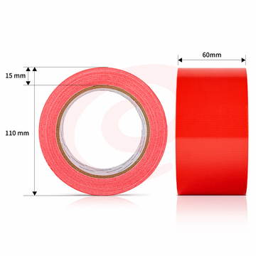 得力52004布基胶带60mm*20m*230μm红色（单位：卷）