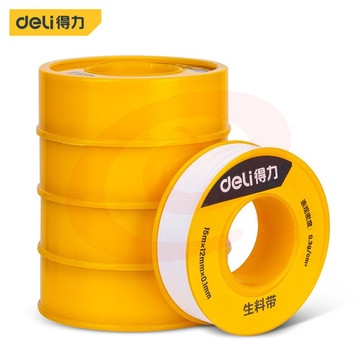 得力工具 DL389515 生料带 12mmx15mx5卷（单位：筒）