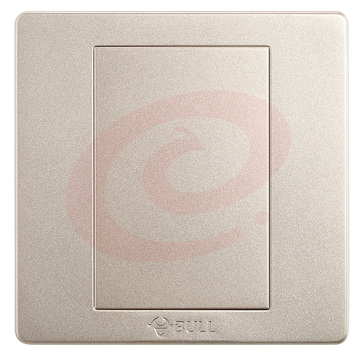 公牛(BULL) 开关插座 G07系列 防溅盒面板白板 86型面板G07B101(U6) 香槟金 暗装