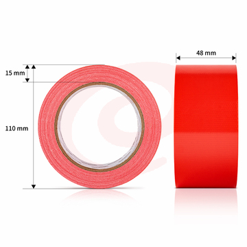 得力52002布基胶带48mm*20m*230μm(红)(1卷/热缩)(卷)