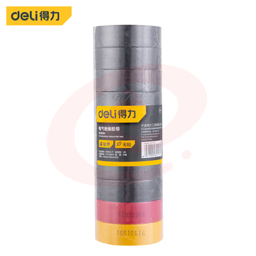 得力工具 DL5264 PVC电气绝缘胶带（混色） 0.13mm*18mm*10m （单位：筒）