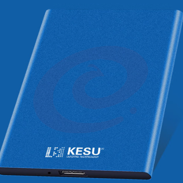 科硕 KESU 移动硬盘USB3.0安全加密金属系列2.5英寸高速手机存储 尊贵金属-天蓝色+硬盘包 1.5TB