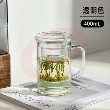 富光泡茶杯茶水分离玻璃杯办公室喝茶杯子男士个人高档花茶杯水杯