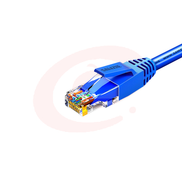 山泽(SAMZHE)TMA-6010CAT6类六类千兆八芯双绞成品网络跳线蓝色1米